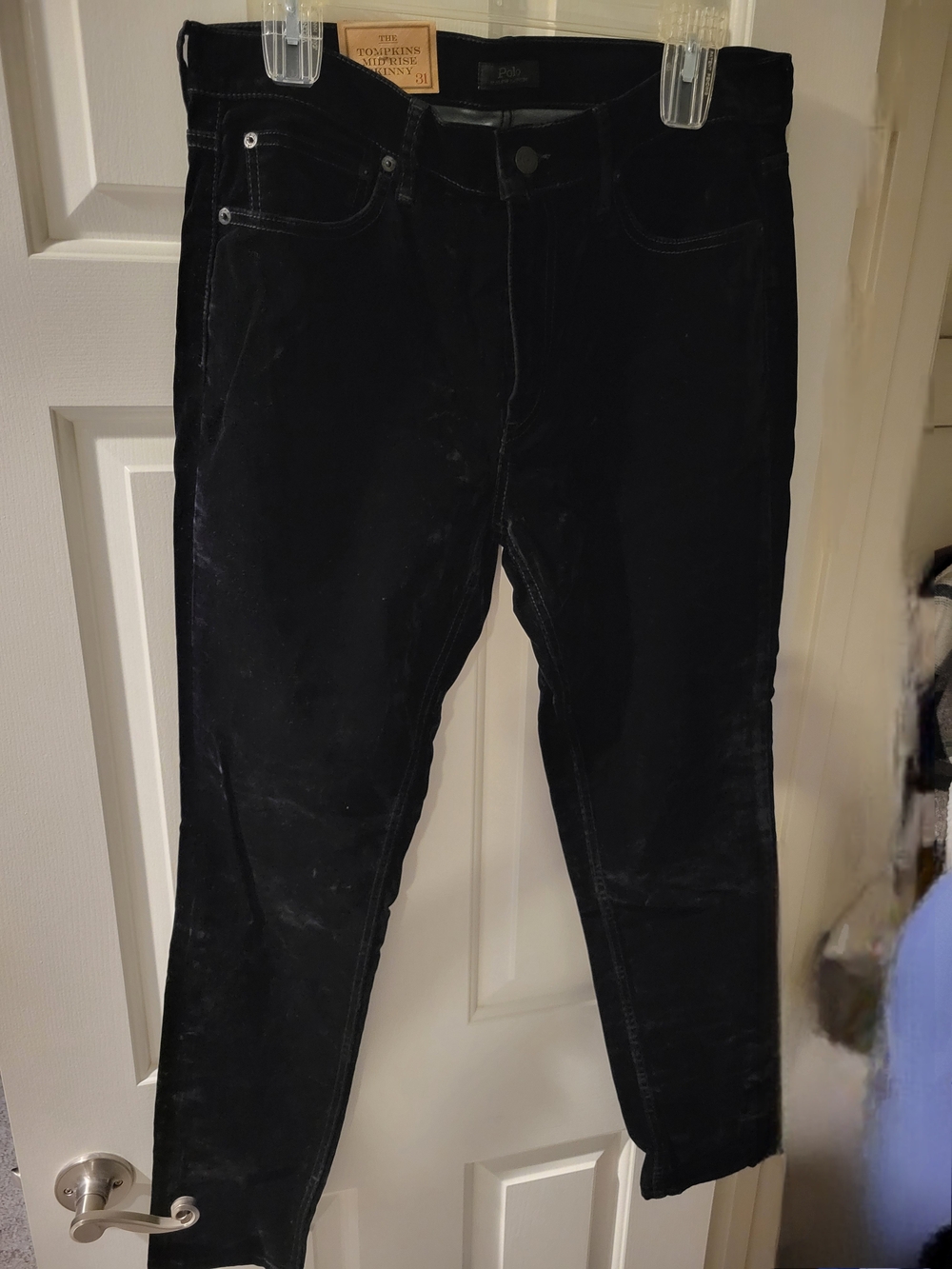 Polo Ralph Lauren Black Women’s Velour Jeans